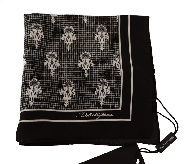 Elegant Silk Pocket Square Handkerchief Dolce & Gabbana