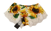 Sunflower Lace Lingerie Shorts - Silk Blend Dolce & Gabbana