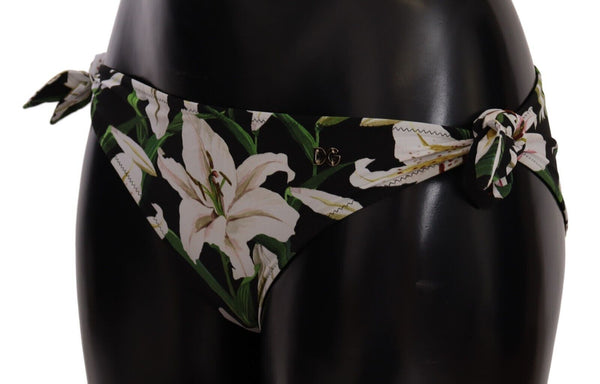 Elegant Lily-Print Bikini Bottom Dolce & Gabbana