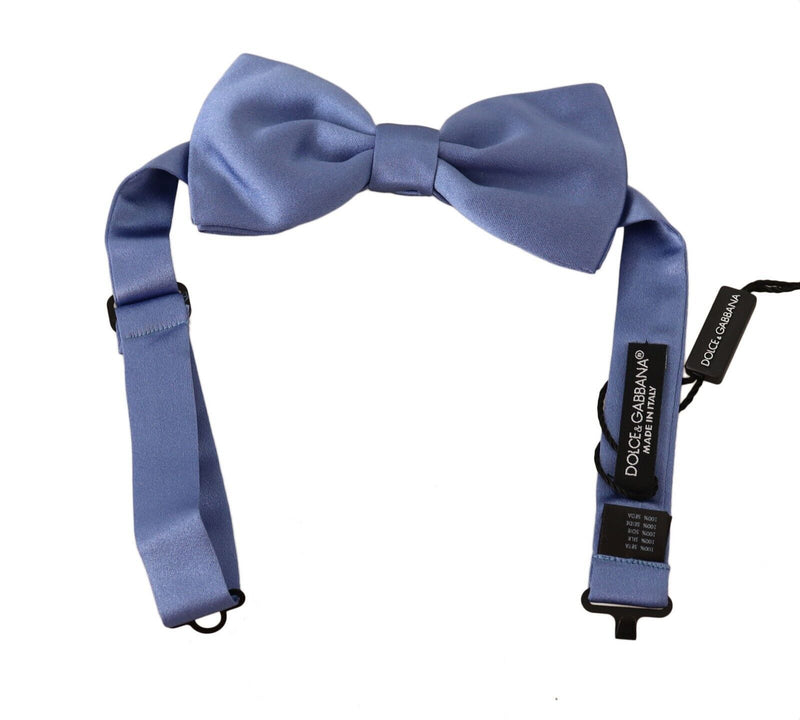 Elegant Purple Silk Bow Tie Dolce & Gabbana