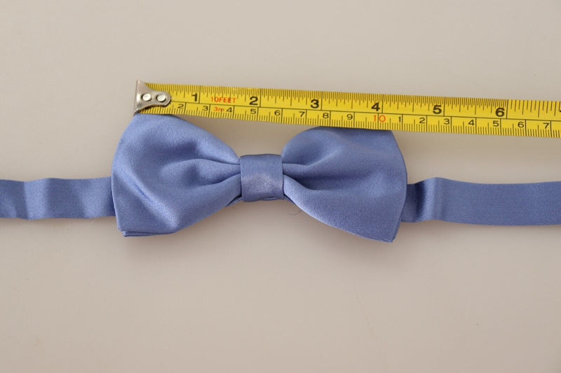 Elegant Purple Silk Bow Tie Dolce & Gabbana