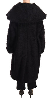 Sleek Runway Fur Cape Trench Jacket Dolce & Gabbana