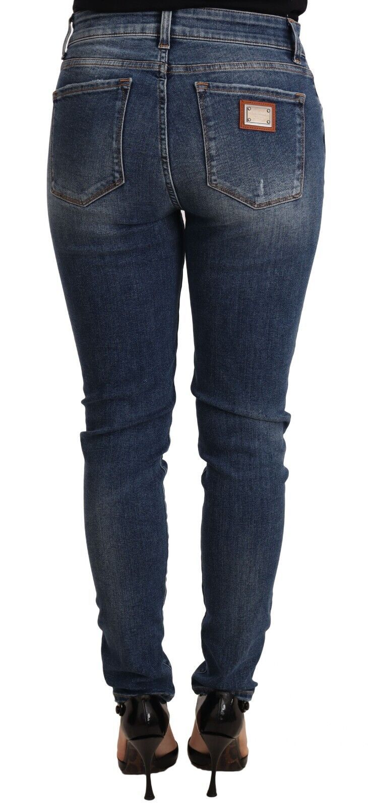 Elegant Slim-Fit Distressed Skinny Jeans Dolce & Gabbana