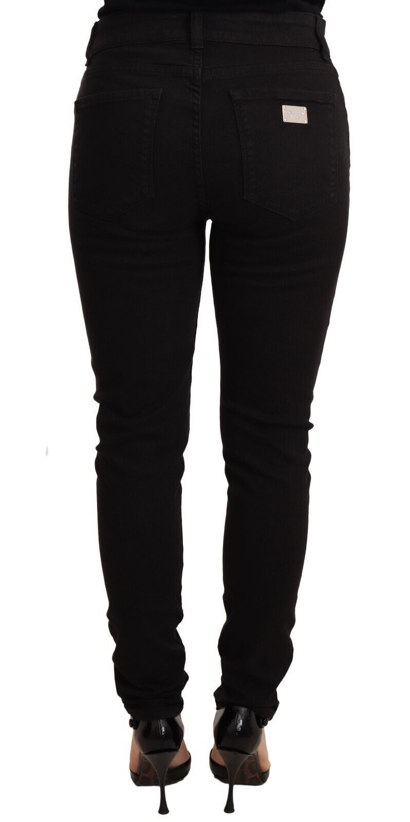 Elegant Slim-Fit Black Skinny Jeans Dolce & Gabbana