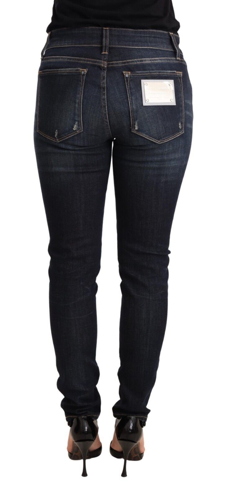 Chic Blue Slim Skinny Jeans Dolce & Gabbana