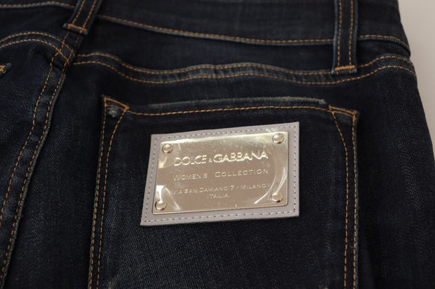 Chic Blue Slim Skinny Jeans Dolce & Gabbana