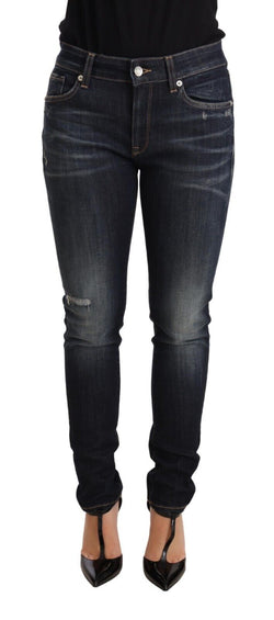 Chic Blue Slim Skinny Jeans Dolce & Gabbana