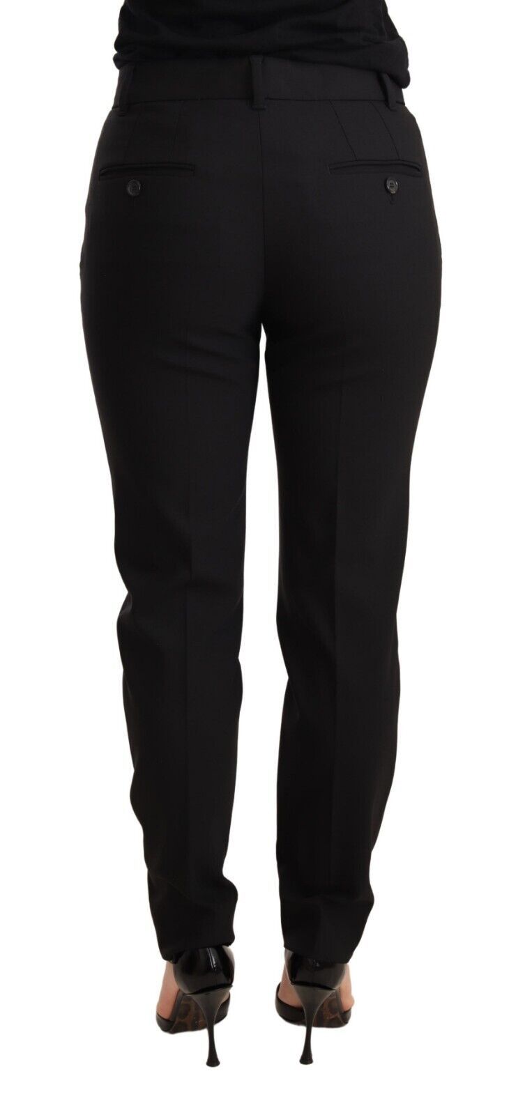 Elegant Tapered Virgin Wool Trousers Dolce & Gabbana