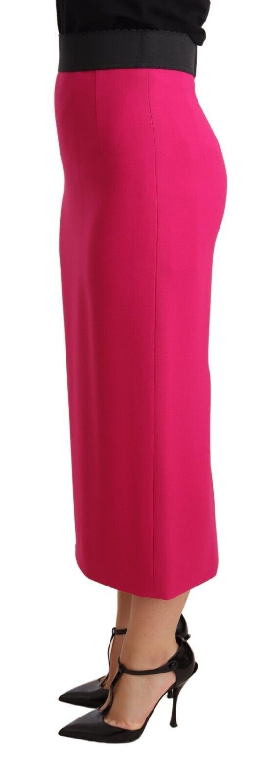 Elegant High-Waisted Pencil Skirt in Pink Dolce & Gabbana