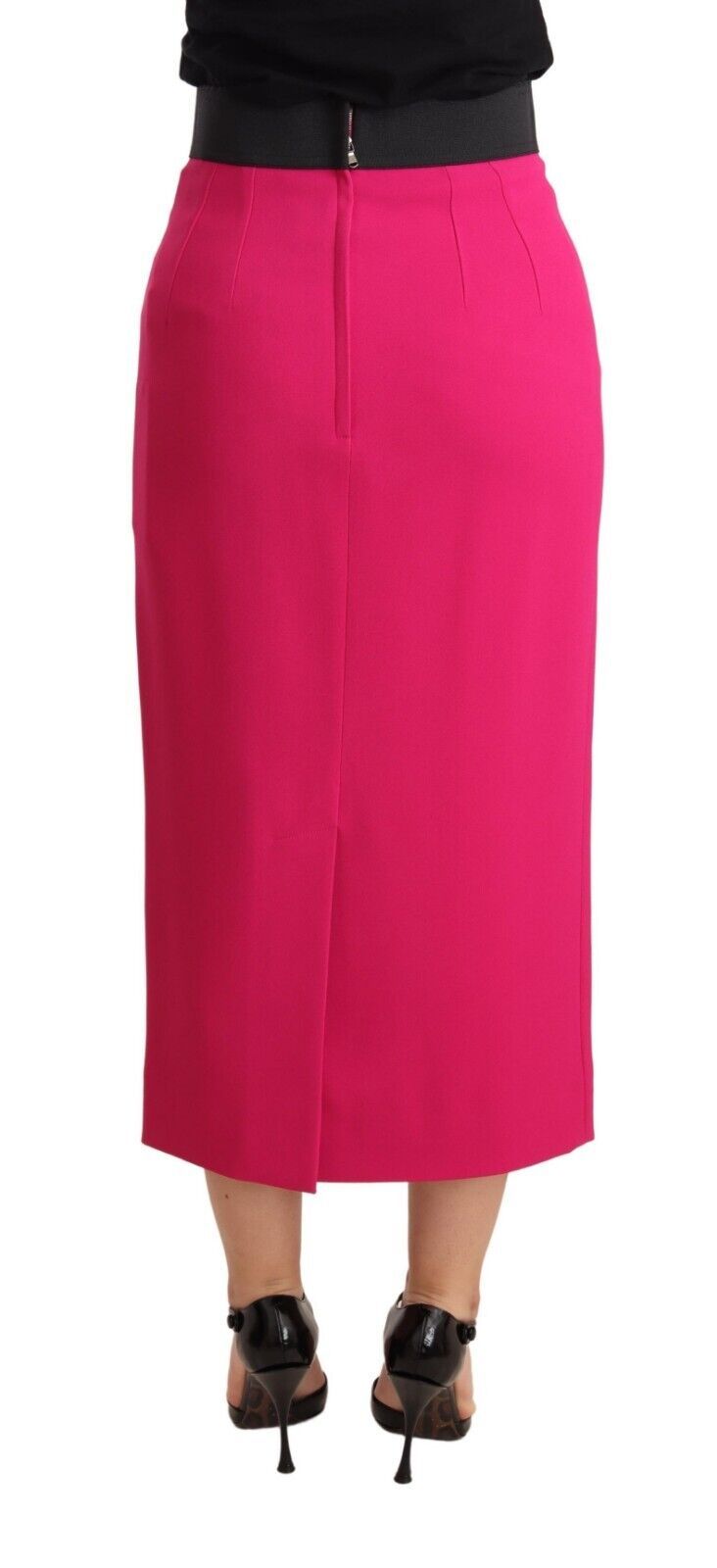 Elegant High-Waisted Pencil Skirt in Pink Dolce & Gabbana