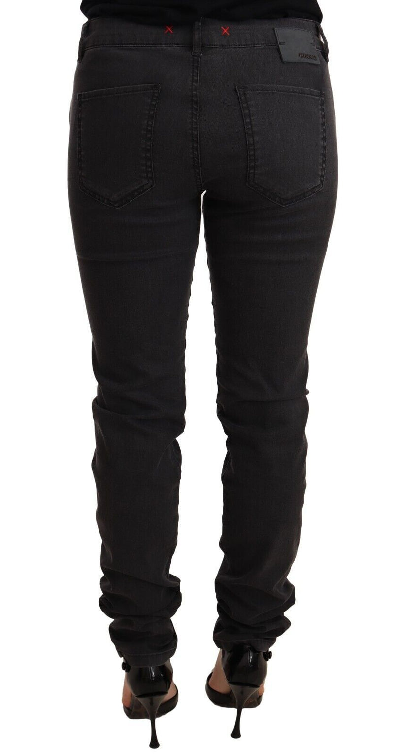 Chic Mid Waist Skinny Black Denim PINKO
