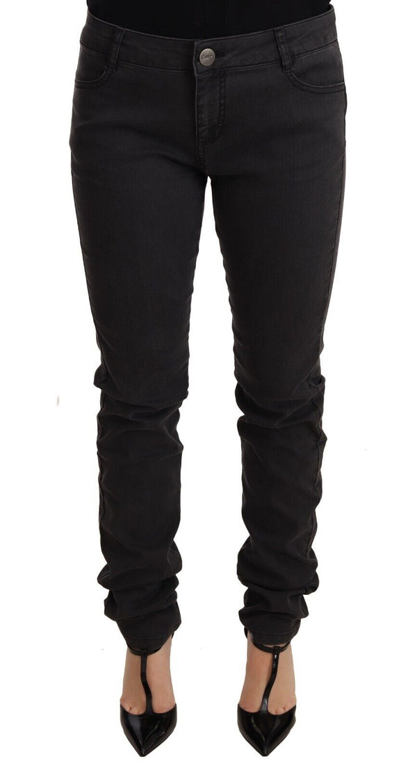 Chic Mid Waist Skinny Black Denim PINKO