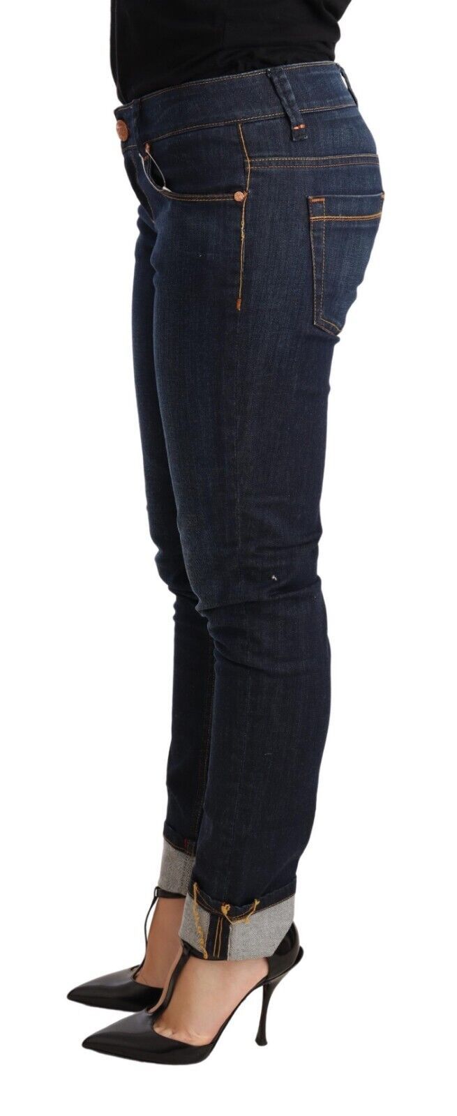 Chic Low Waist Skinny Denim Acht