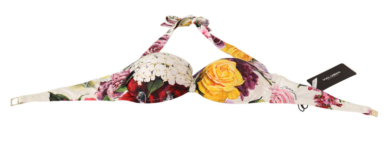 Chic Floral Print Bikini Top - Summer Essential Dolce & Gabbana