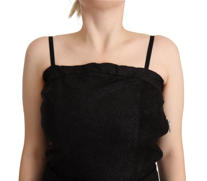 Elegant Sleeveless Jumpsuit Dress in Black La Maison du Couturier