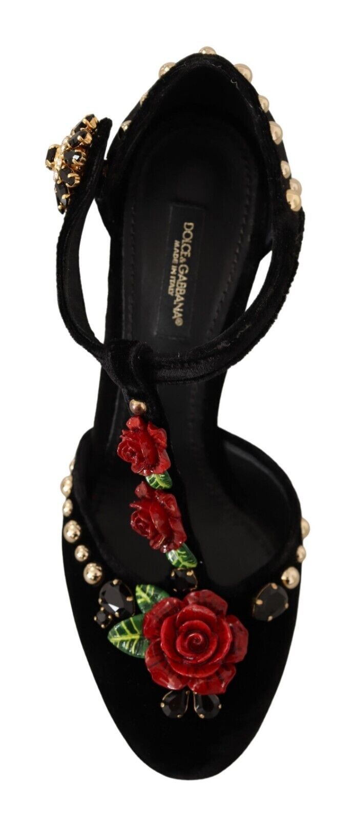Elegant Velvet T-Strap Mary Jane Pumps Dolce & Gabbana