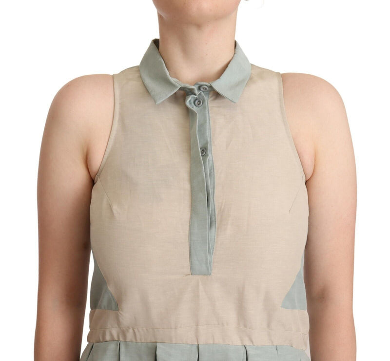 Chic Sleeveless Collared Sheath Dress Comeforbreakfast