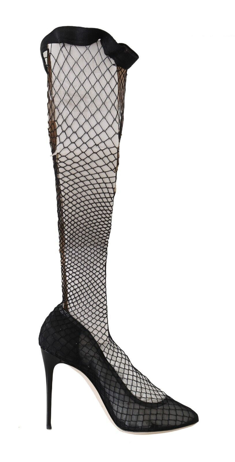 Elegant Netted Sock Pumps in Timeless Black Dolce & Gabbana