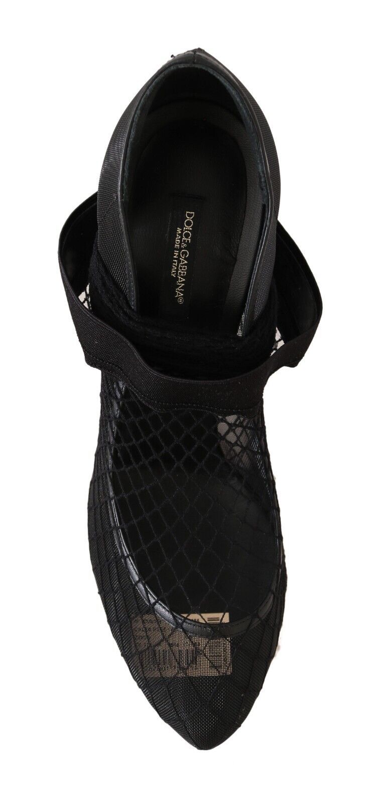 Elegant Netted Sock Pumps in Timeless Black Dolce & Gabbana