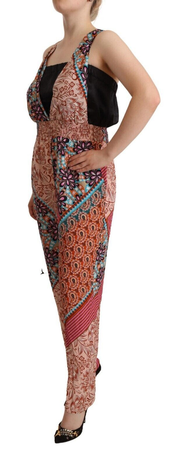 Chic Multicolor Sleeveless V-Neck Jumpsuit PINKO