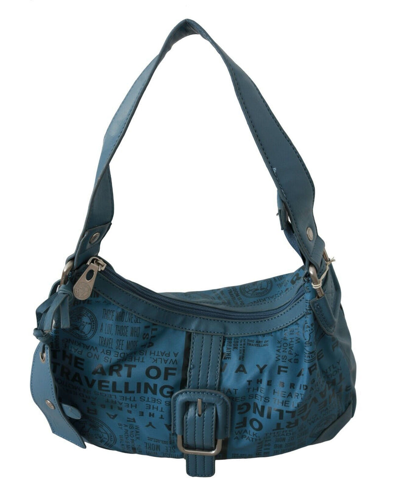 Chic Blue Fabric Shoulder Bag - Perfect for Everyday Elegance WAYFARER