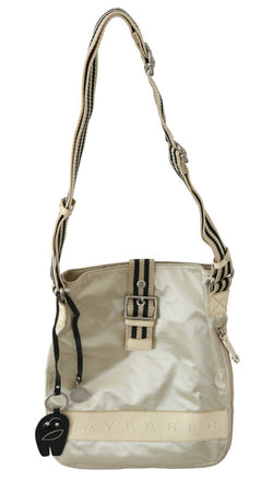 Chic Beige Fabric Handbag WAYFARER