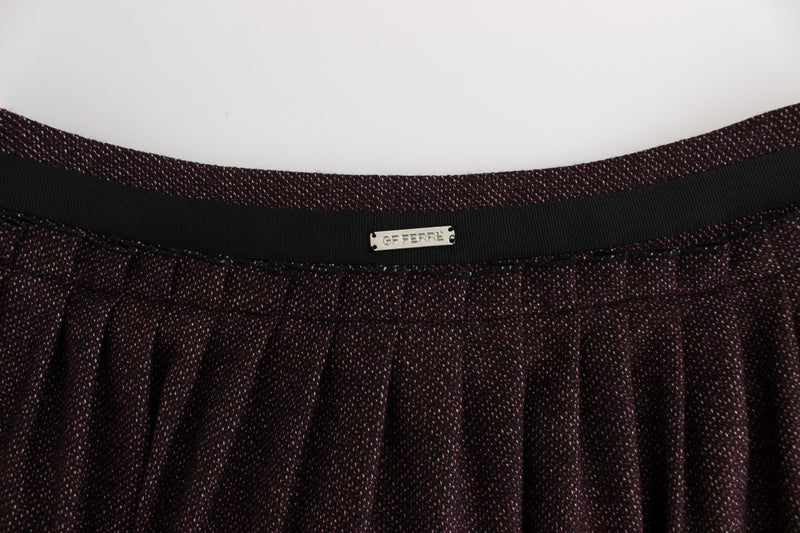 Chic Purple Mini Skirt for Elegant Evenings GF Ferre