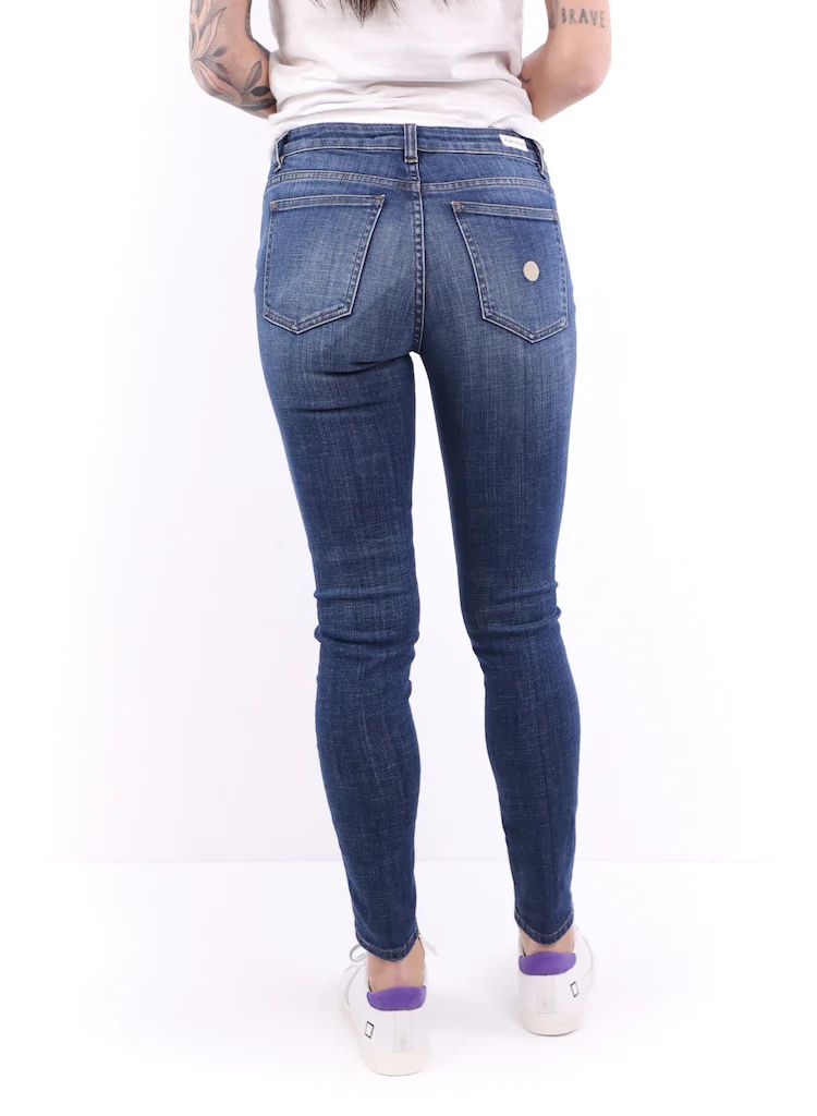 Blue Cotton Women Jeans Don The Fuller