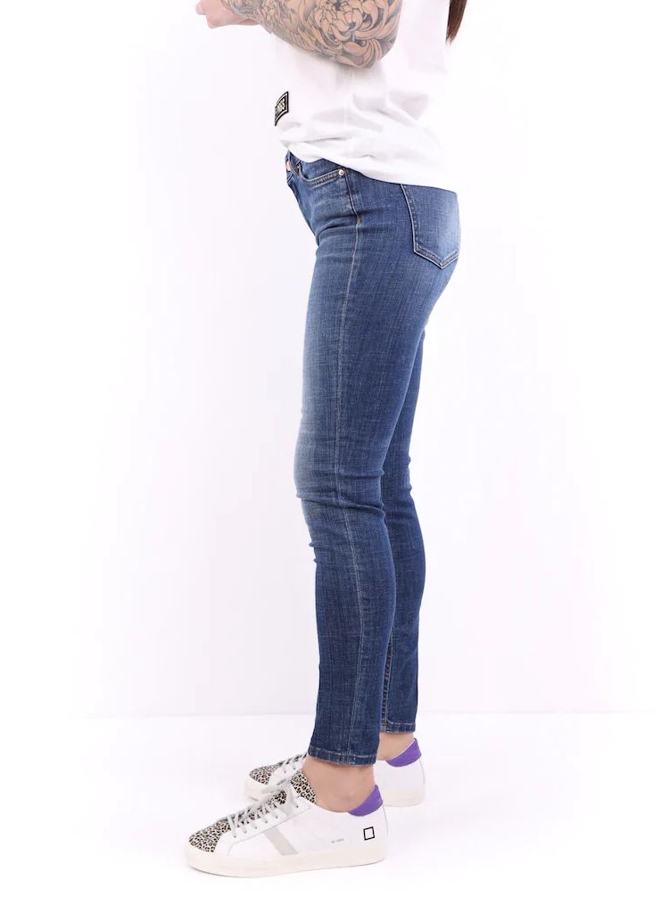 Blue Cotton Women Jeans Don The Fuller