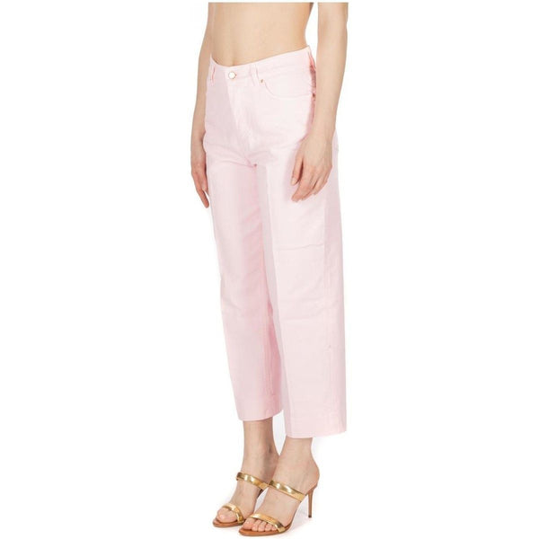 Pink Cotton Women Jeans Don The Fuller