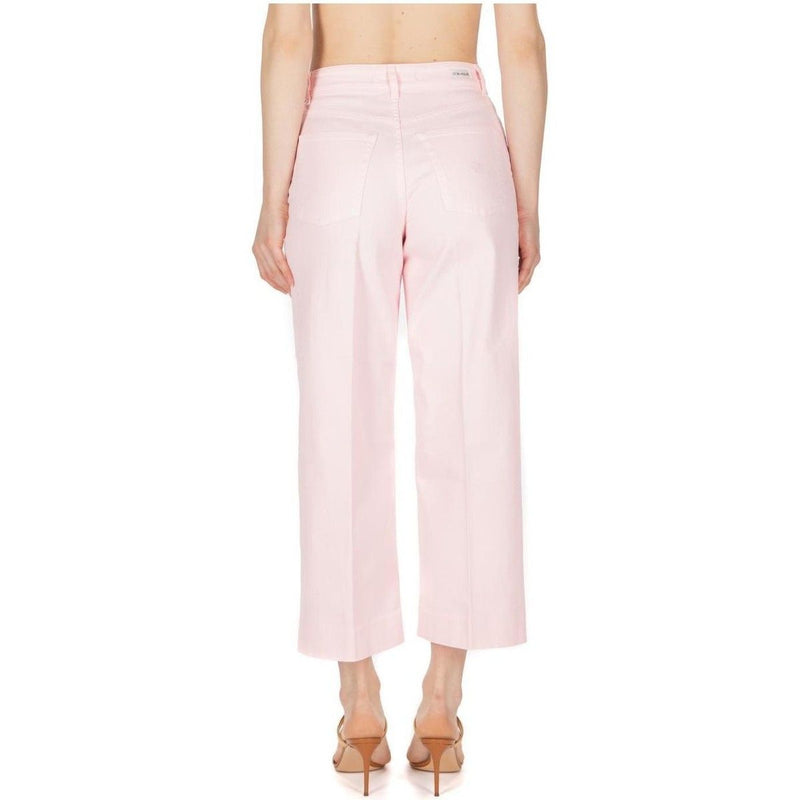 Pink Cotton Women Jeans Don The Fuller