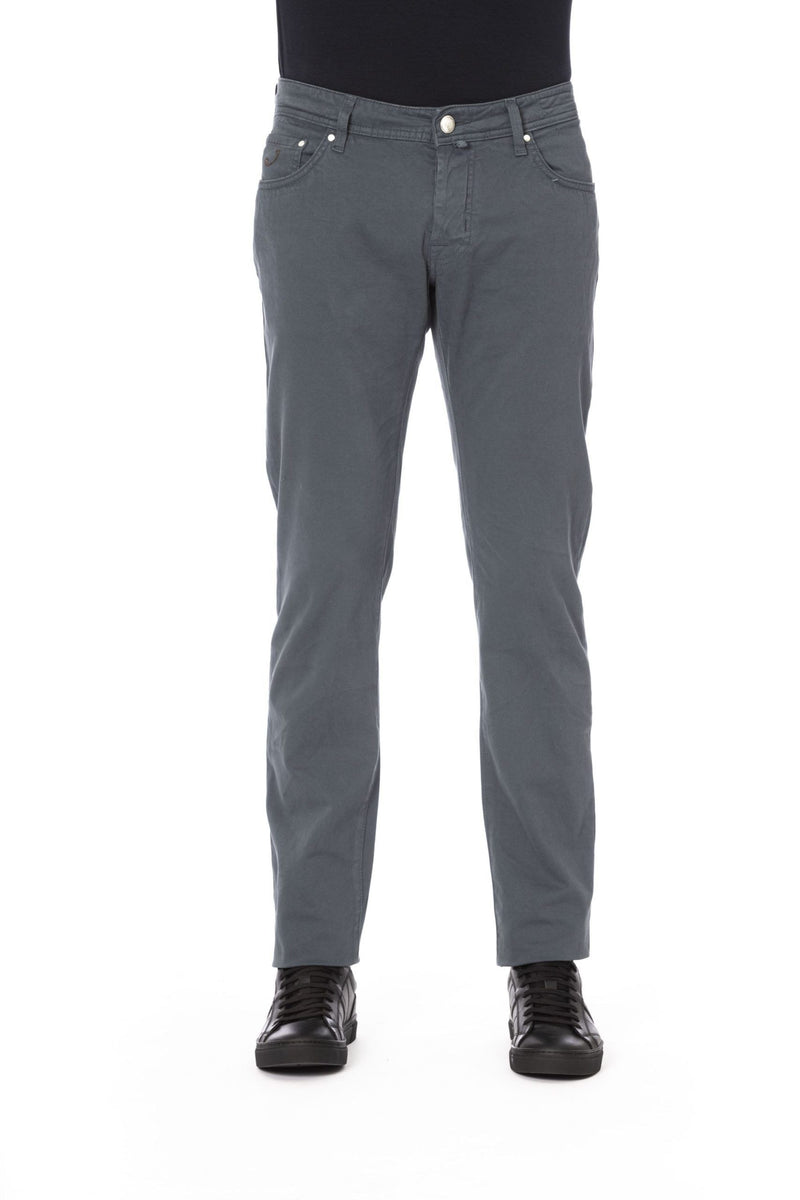 Gray Cotton Men Jeans Jacob Cohen