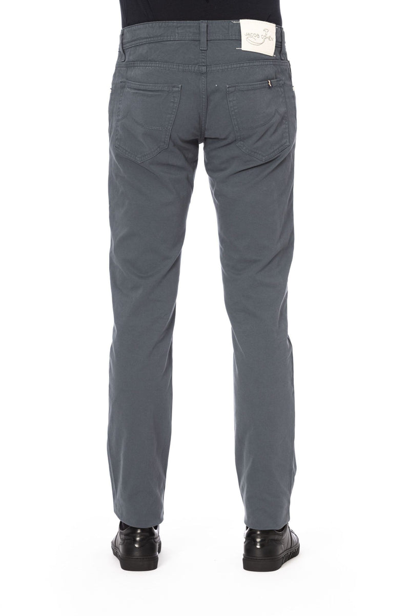 Gray Cotton Men Jeans Jacob Cohen