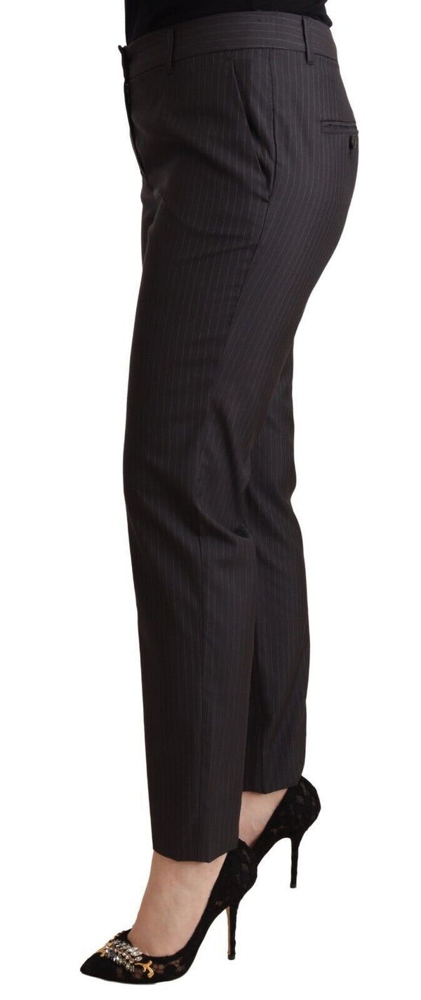 Elegant Tailored Virgin Wool and Silk Pants Dolce & Gabbana