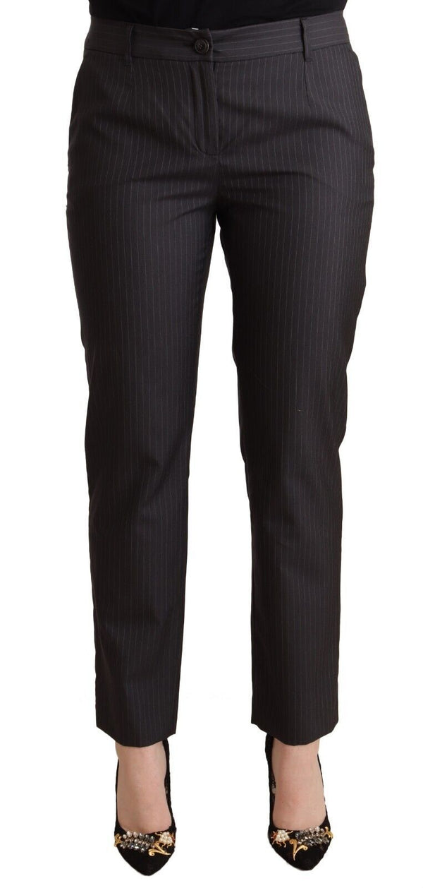 Elegant Tailored Virgin Wool and Silk Pants Dolce & Gabbana