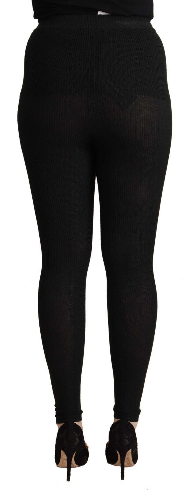 Elegant High Waist Cashmere-Silk Tights Pants Dolce & Gabbana