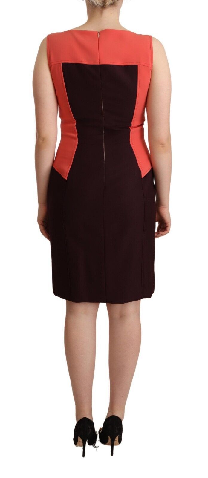 Multicolor V-Neck Sleeveless Sheath Dress CO|TE