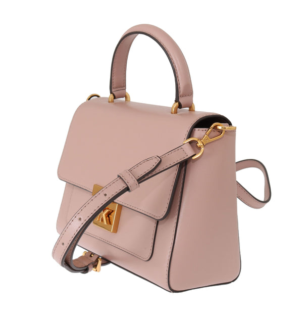 Elegant Pink Leather Mindy Shoulder Bag Michael Kors