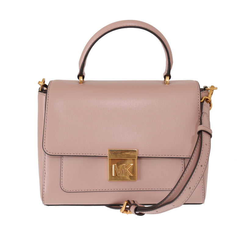 Elegant Pink Leather Mindy Shoulder Bag Michael Kors