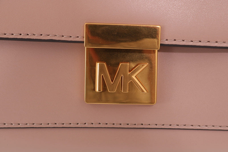 Elegant Pink Leather Mindy Shoulder Bag Michael Kors