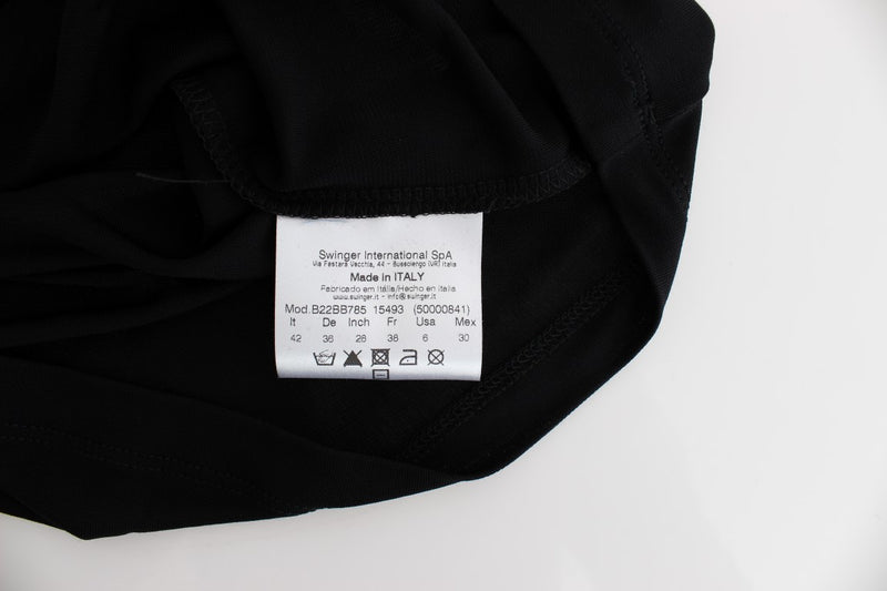 Elegant Draped Neckline Sleeveless Dress Roccobarocco