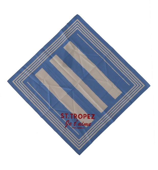 Elegant Striped Cotton Handkerchief Dolce & Gabbana