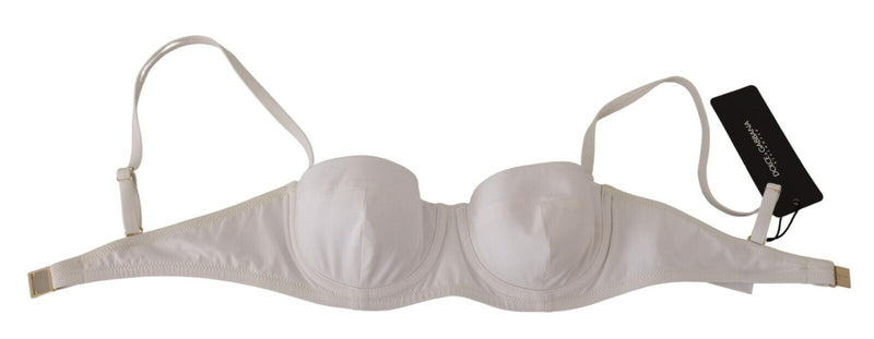 Chic White Nylon Balconette Bra Dolce & Gabbana