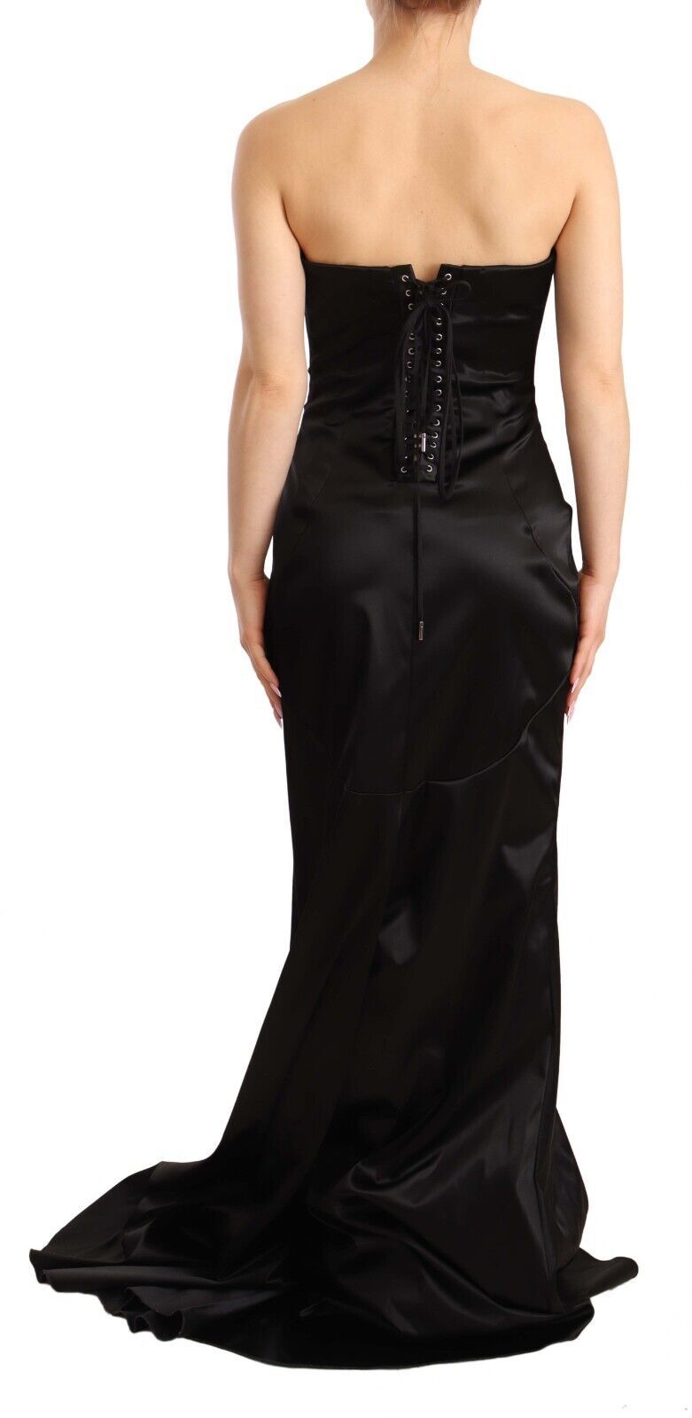 Elegant Black Strapless Mermaid Dress Dolce & Gabbana