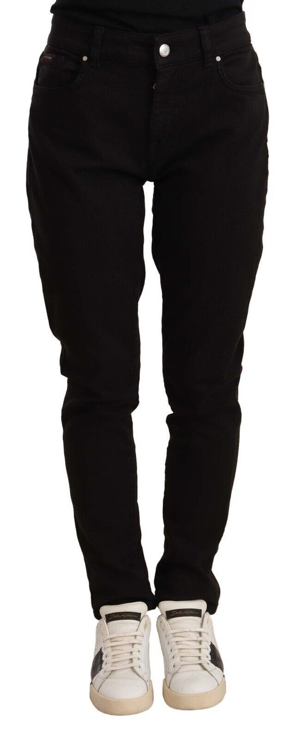 Elegant Slim-Fit Black Skinny Jeans Dolce & Gabbana