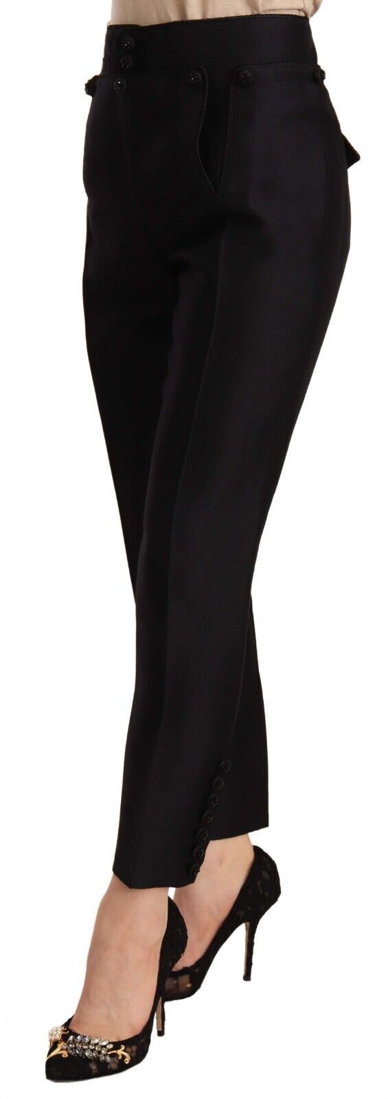 Chic High-Waist Cropped Trousers Dsquared²