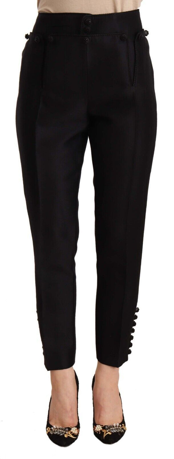 Chic High-Waist Cropped Trousers Dsquared²