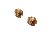 Elegant Floral Crystal Pearl Clip-On Earrings Dolce & Gabbana