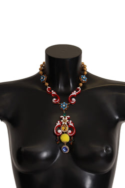 Multicolor Crystal Statement Necklace Dolce & Gabbana