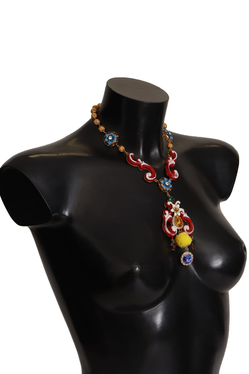 Multicolor Crystal Statement Necklace Dolce & Gabbana